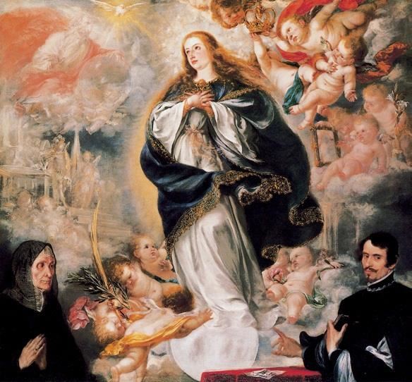 圣母玛利亚的怀胎 西班牙 莱亚尔 布上油画 纵190×横204厘米 伦敦国家美术馆藏